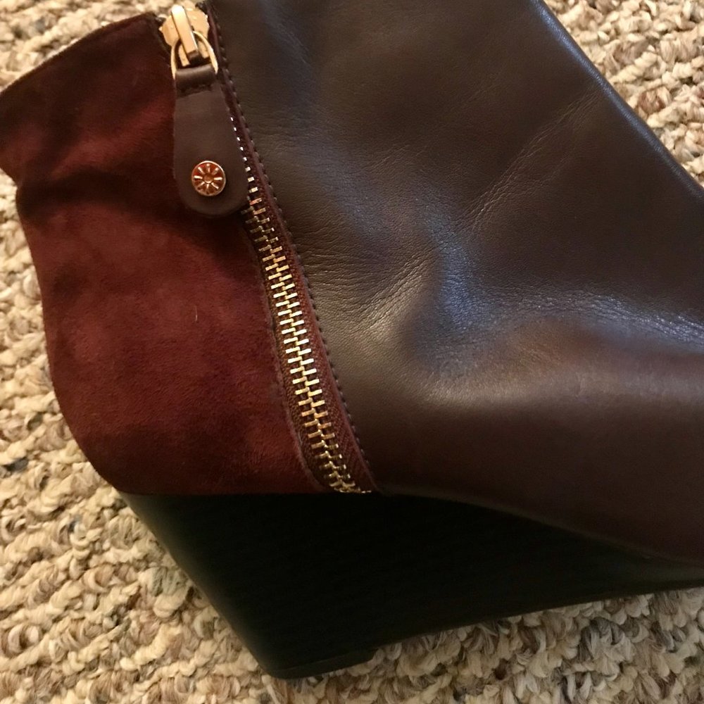 Isaac Mizrahi Wine Booties